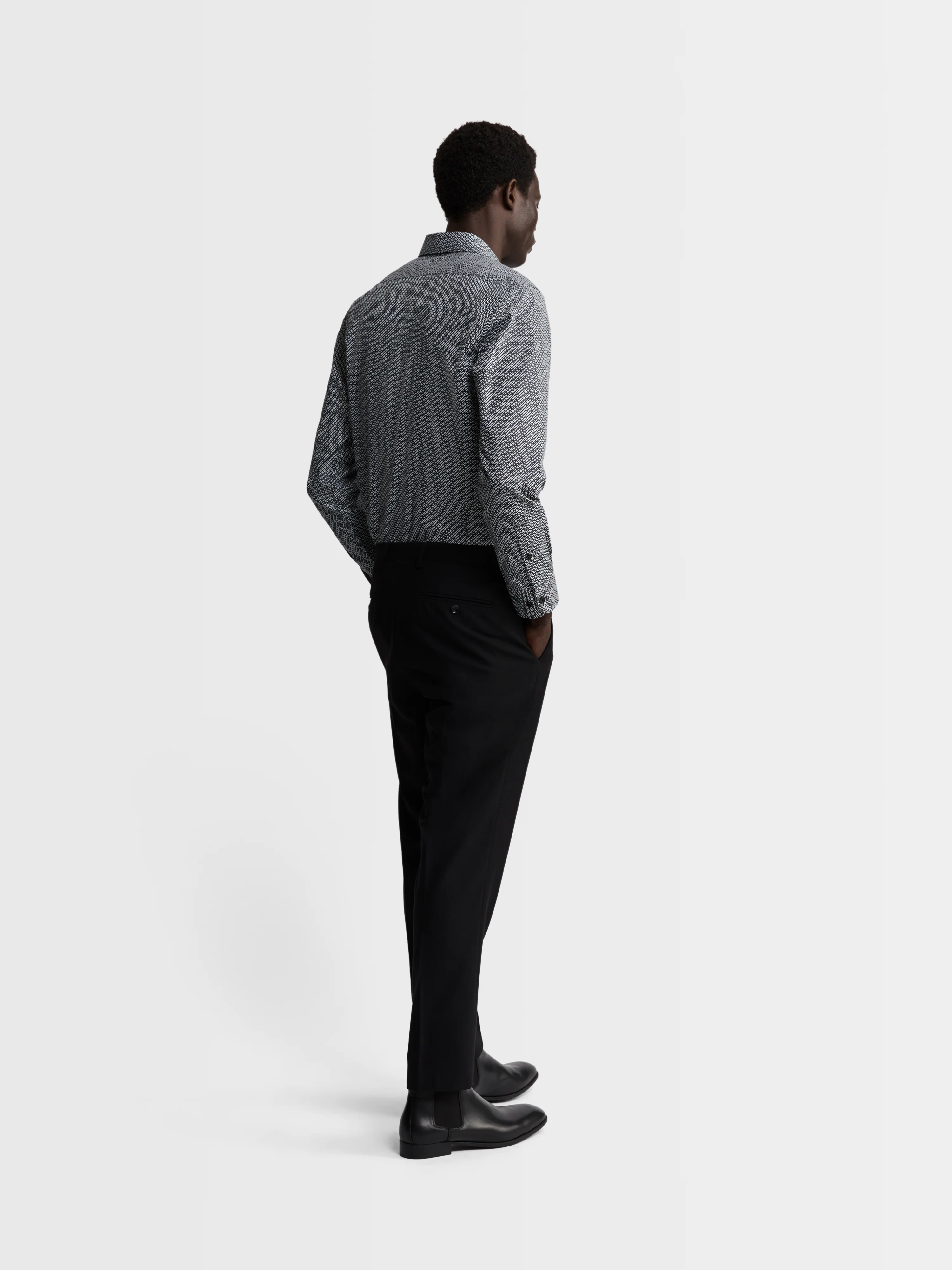 The Printed Poplin Slim Fit Shirt - Image 6