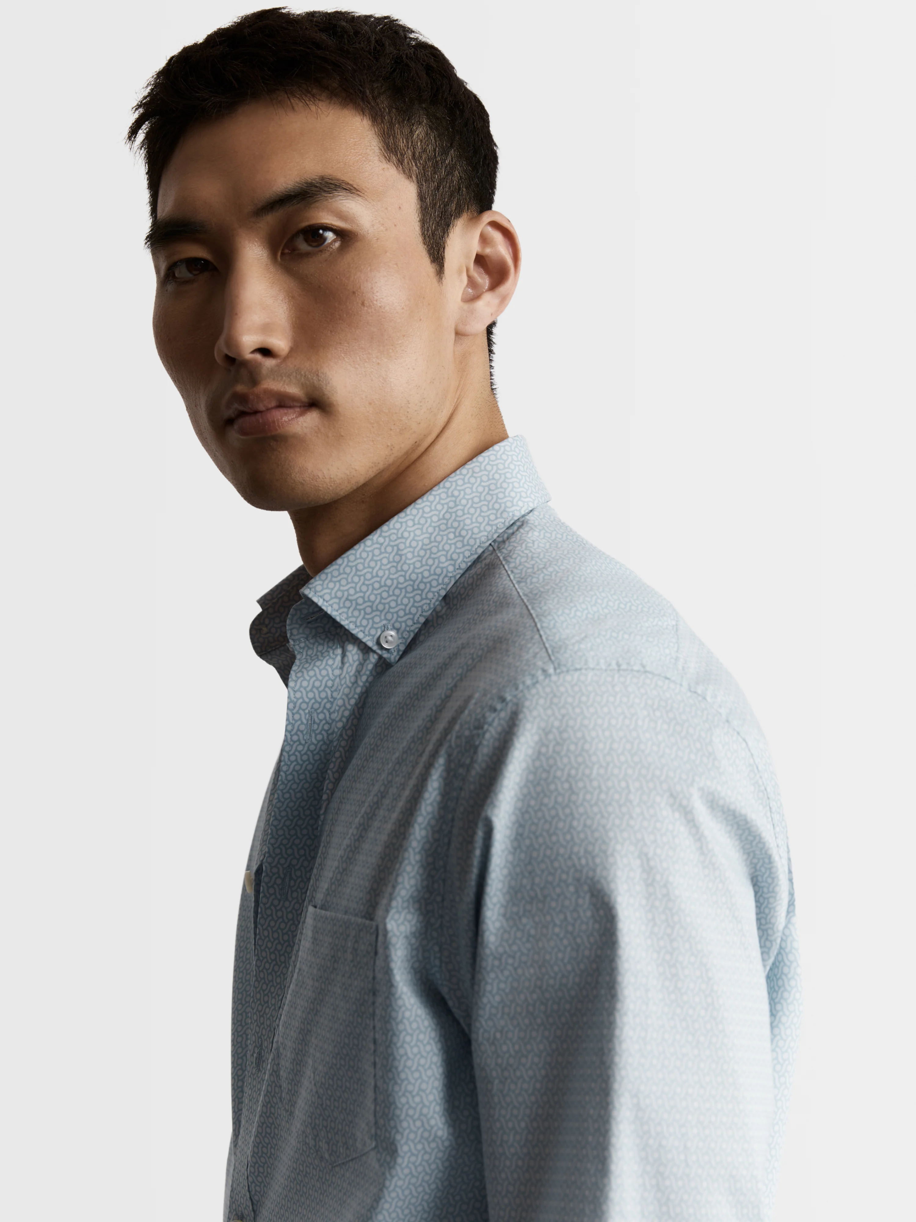 The Printed Poplin Slim Fit Shirt - Image 2