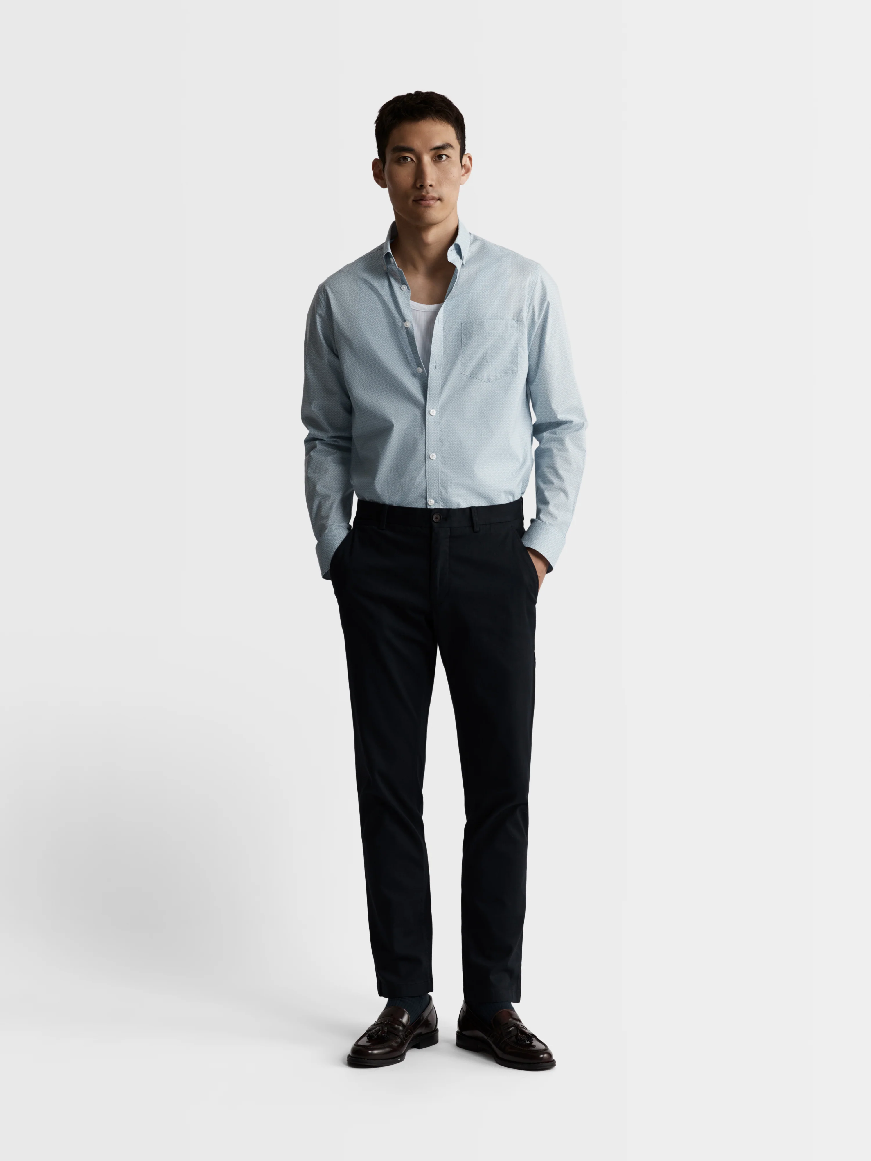 The Printed Poplin Slim Fit Shirt - Image 4