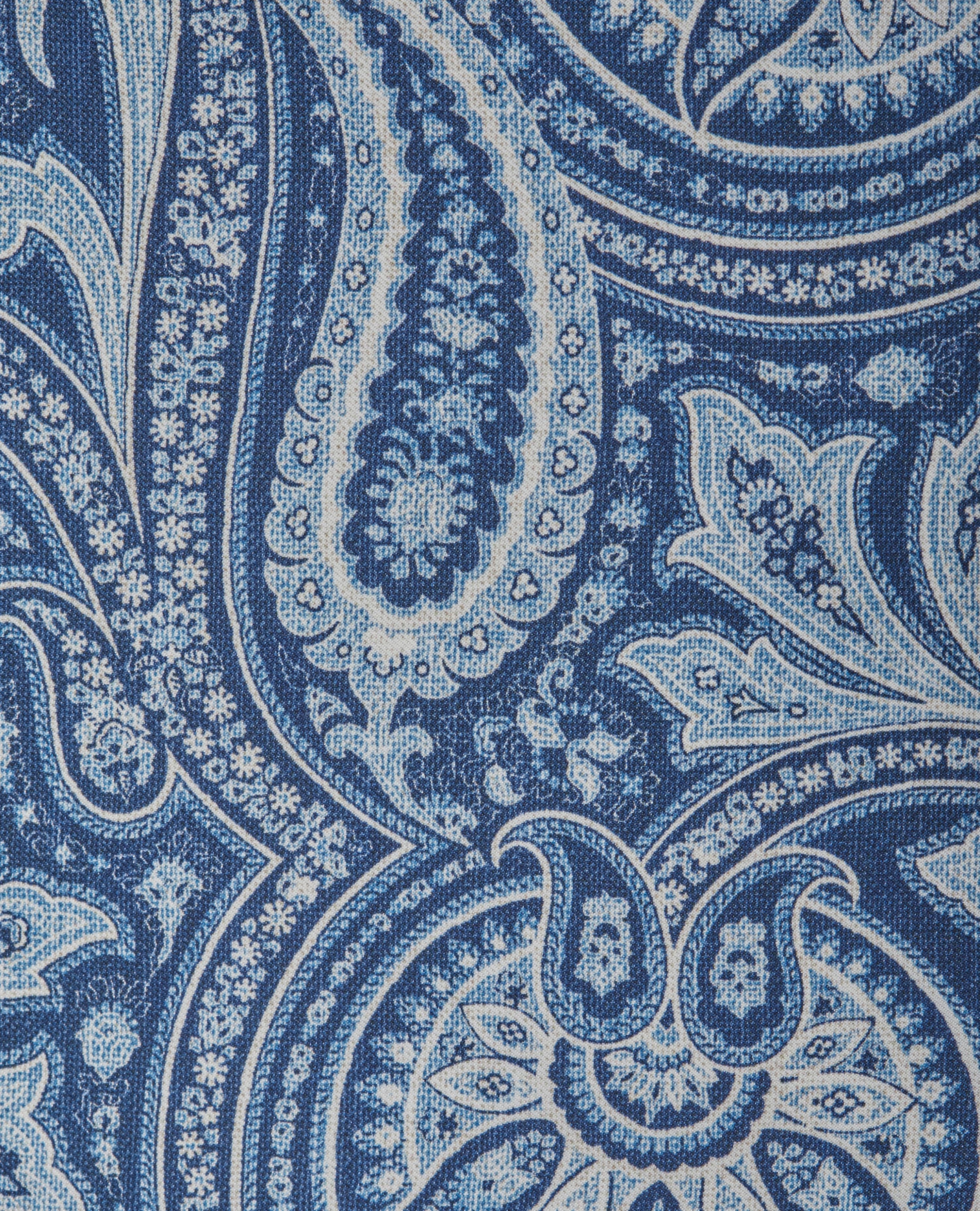 The Italian Paisley Print Silk Pocket Square - Image 2