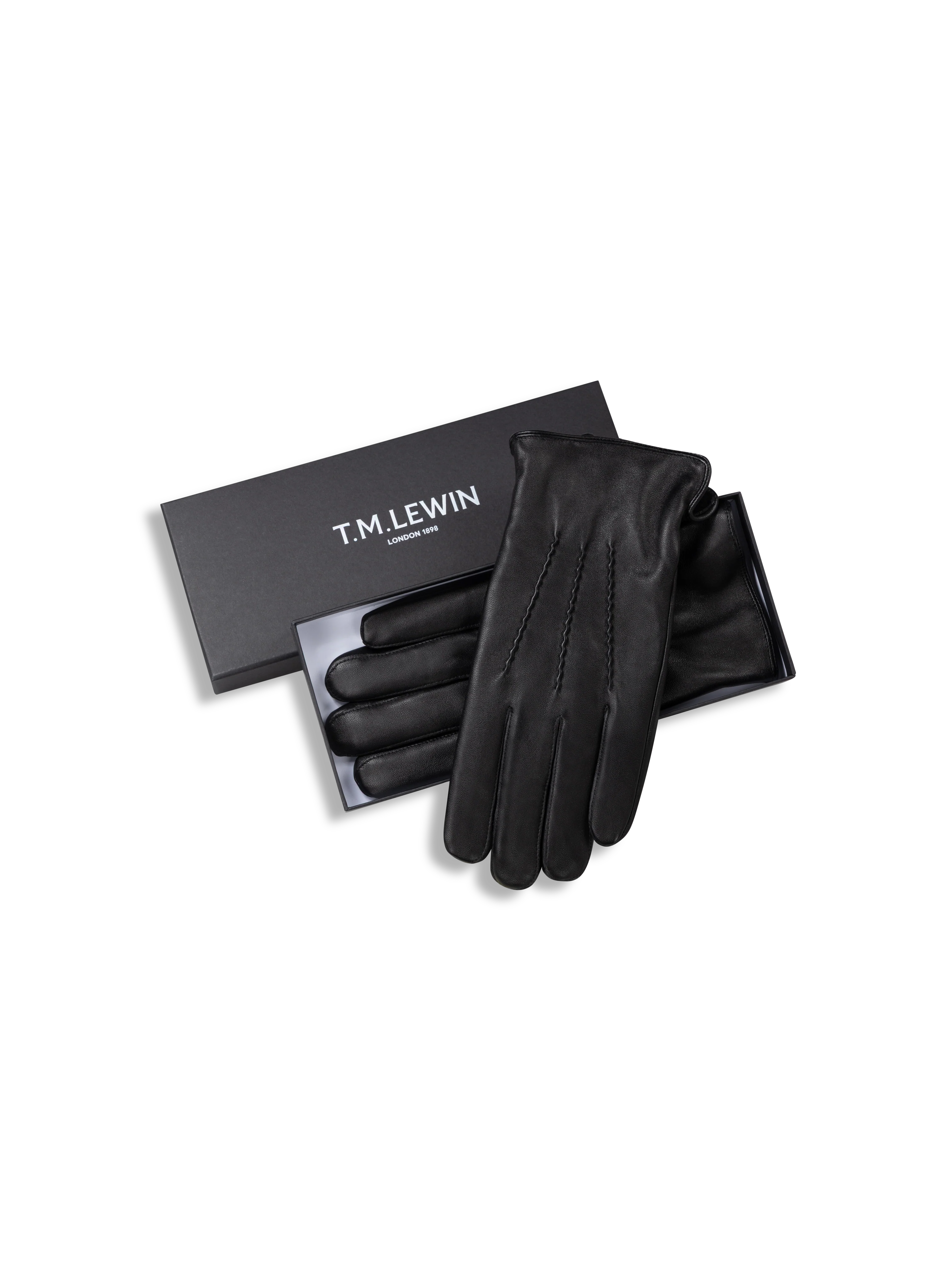 The Cashmere Lined Leather Gloves - Image 2