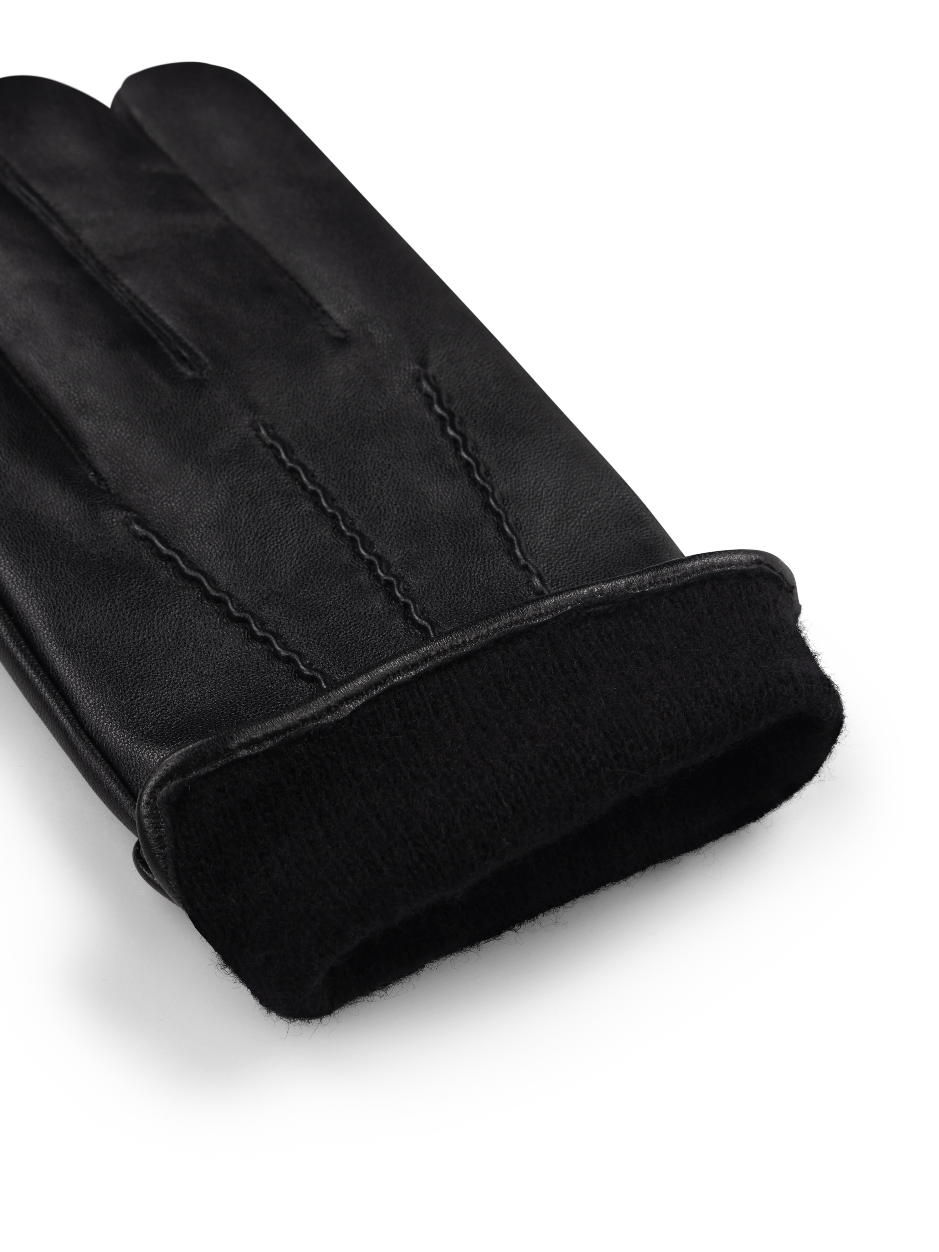 The Cashmere Lined Leather Gloves - Image 4