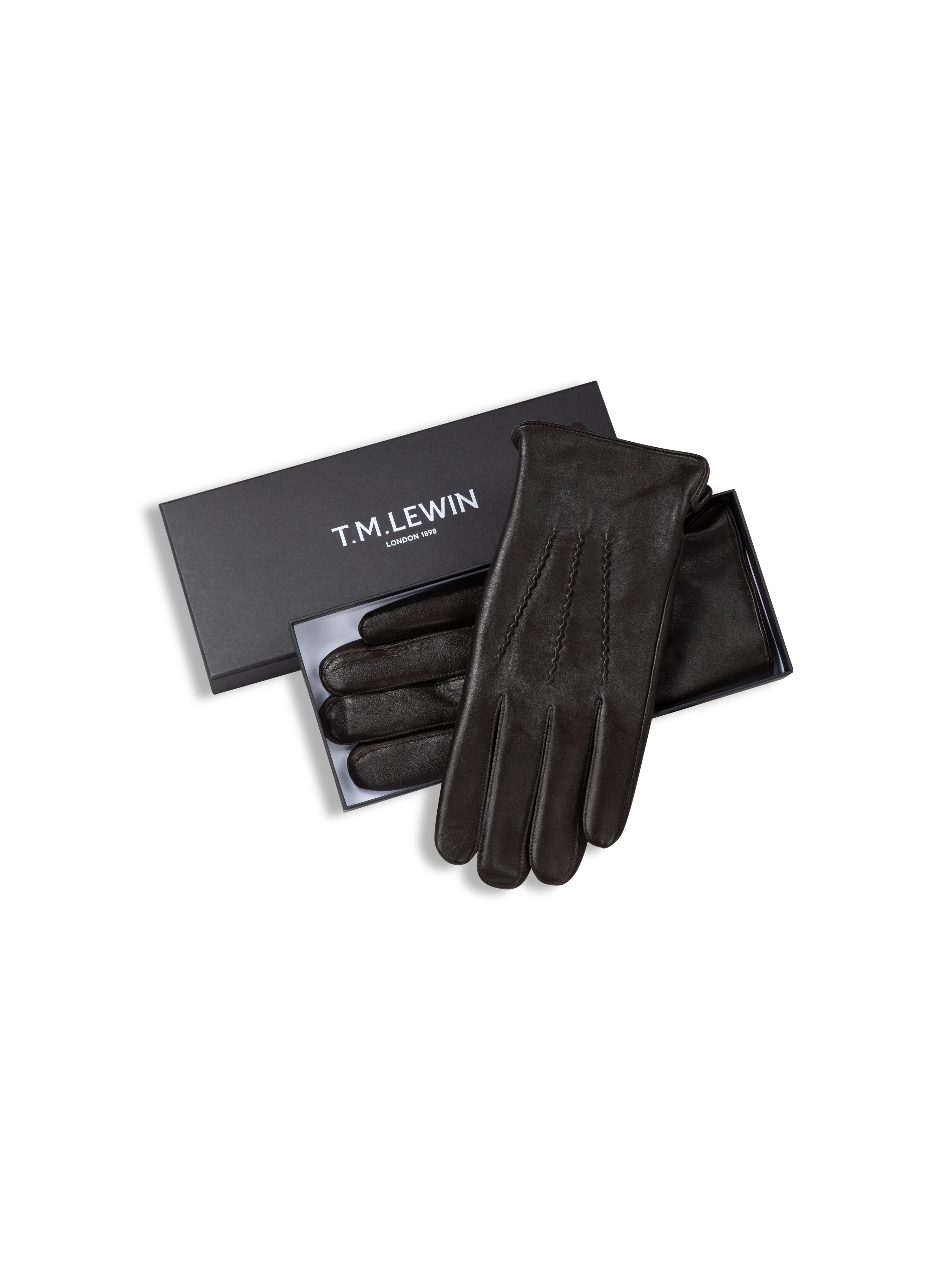The Cashmere Lined Leather Gloves - Image 2