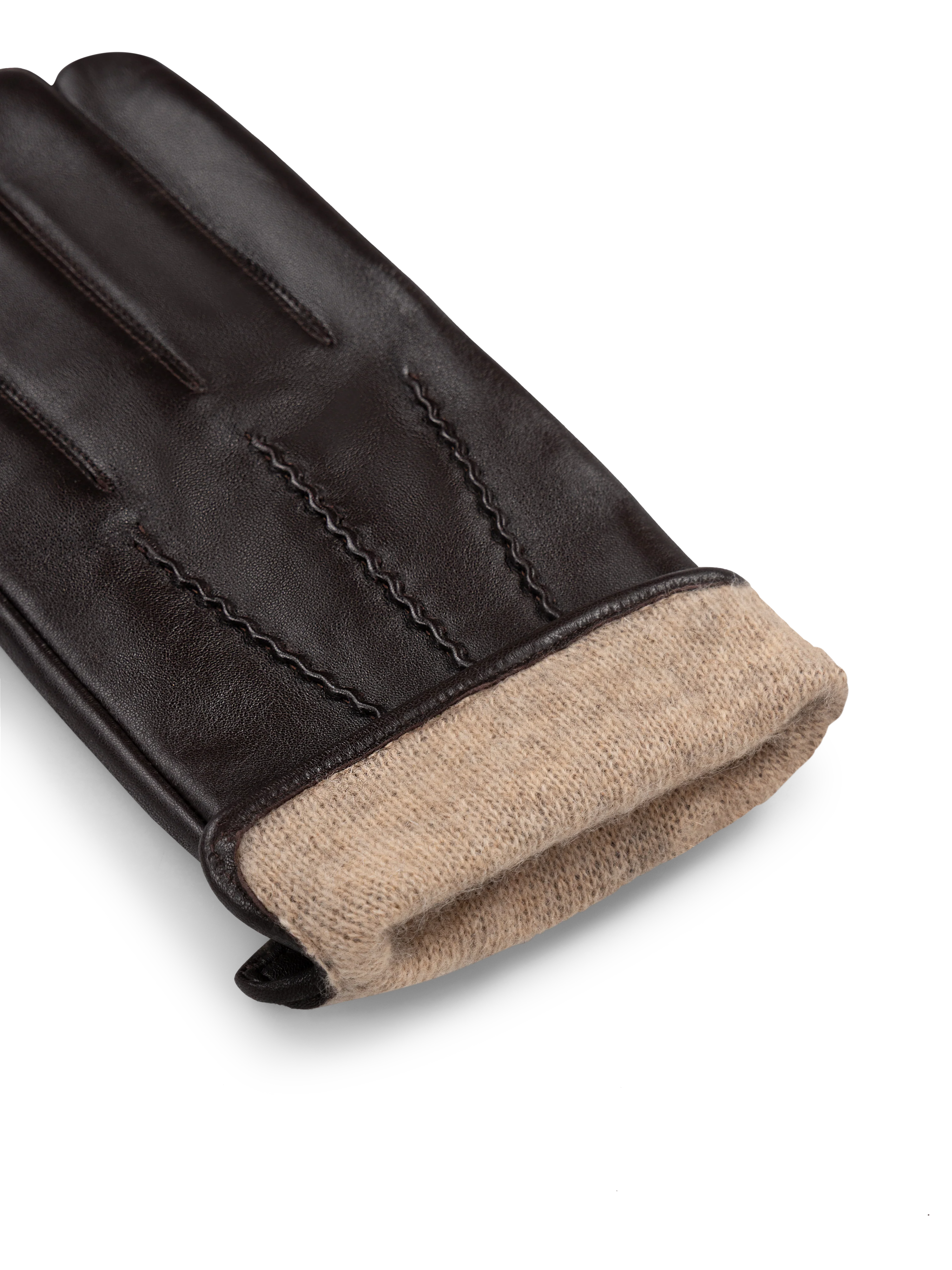 The Cashmere Lined Leather Gloves - Image 4