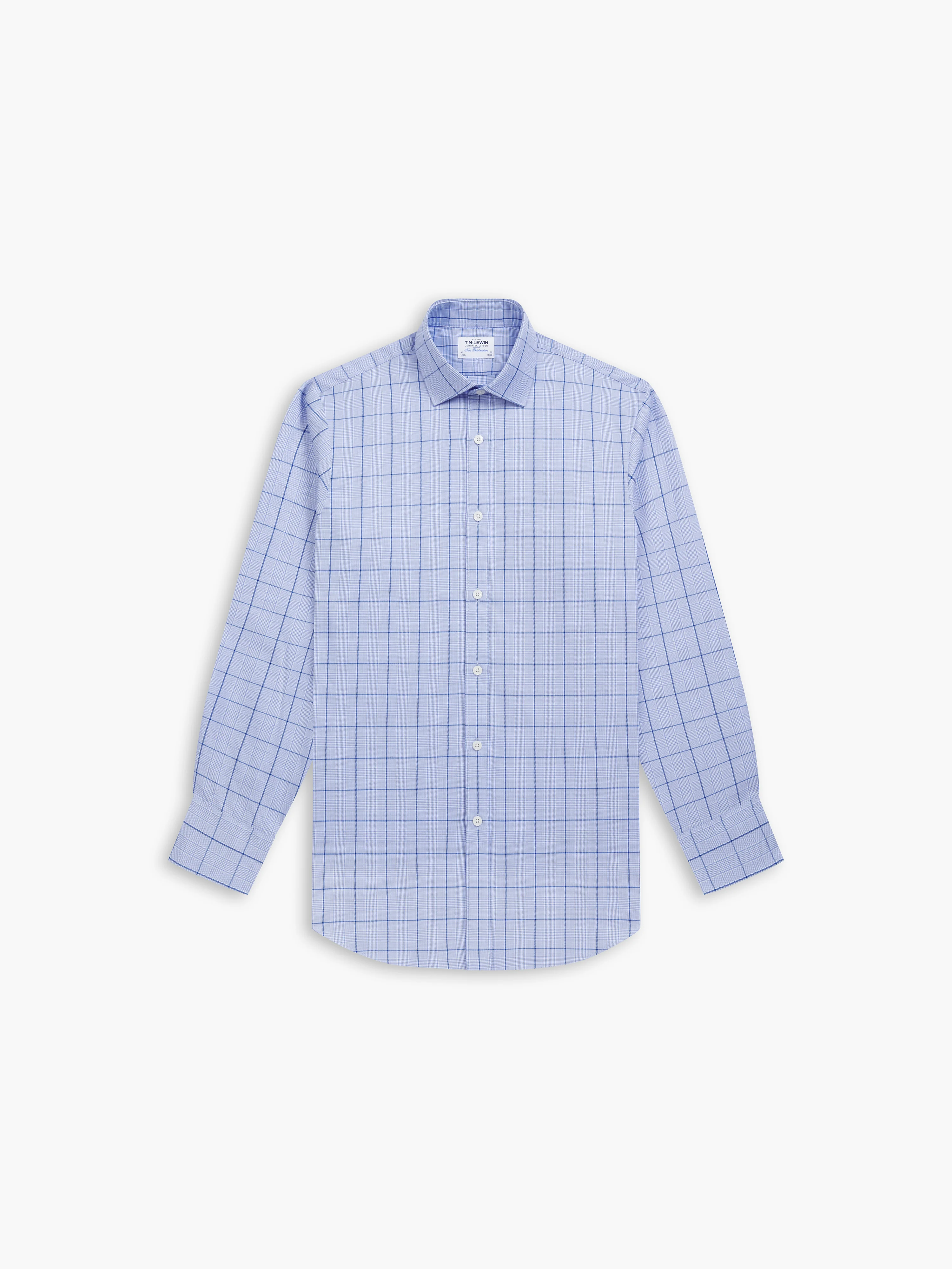 Navy Blue POW Check Twill Shirt - Image 2