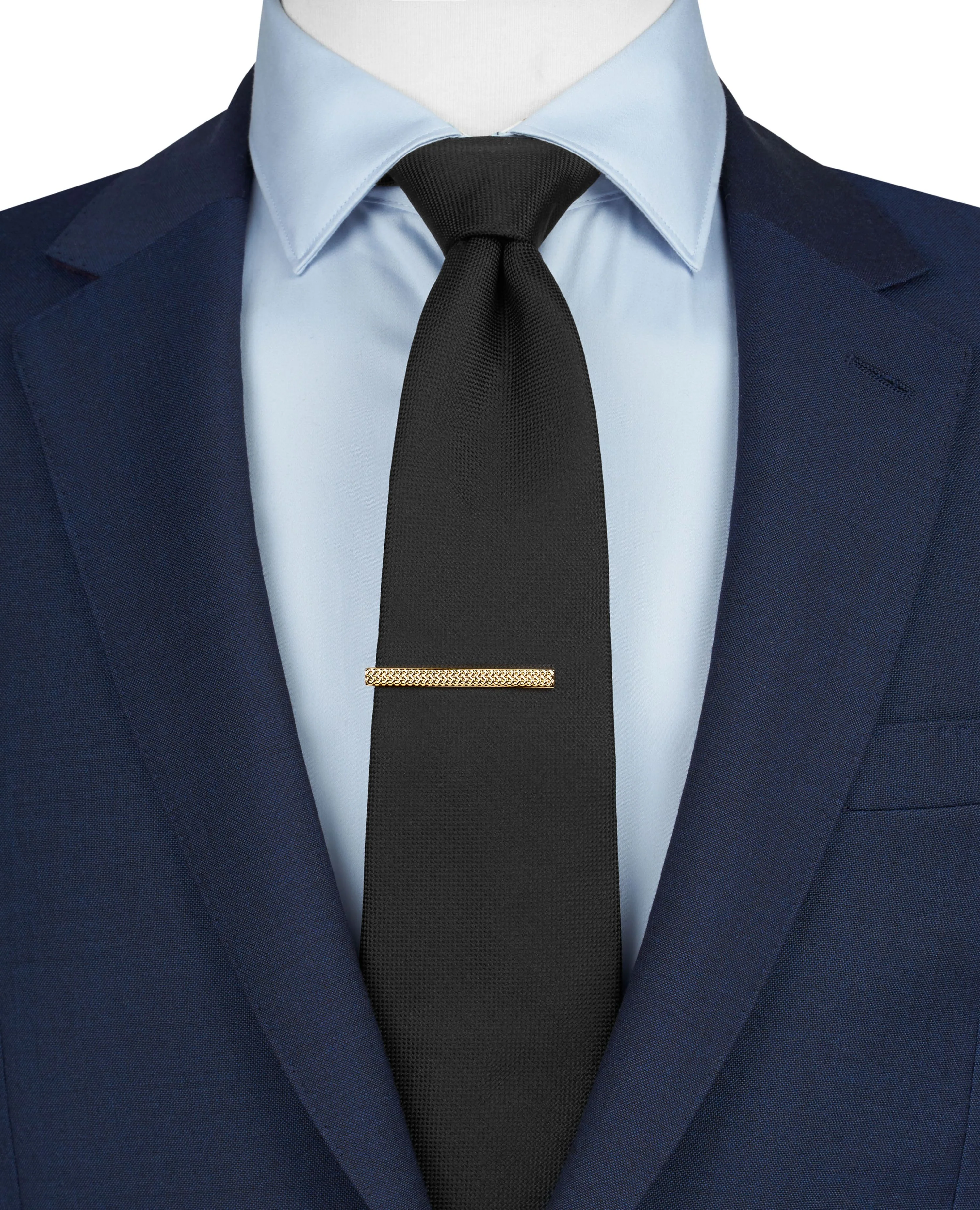 Gold Textured Tie Slide - Image 2