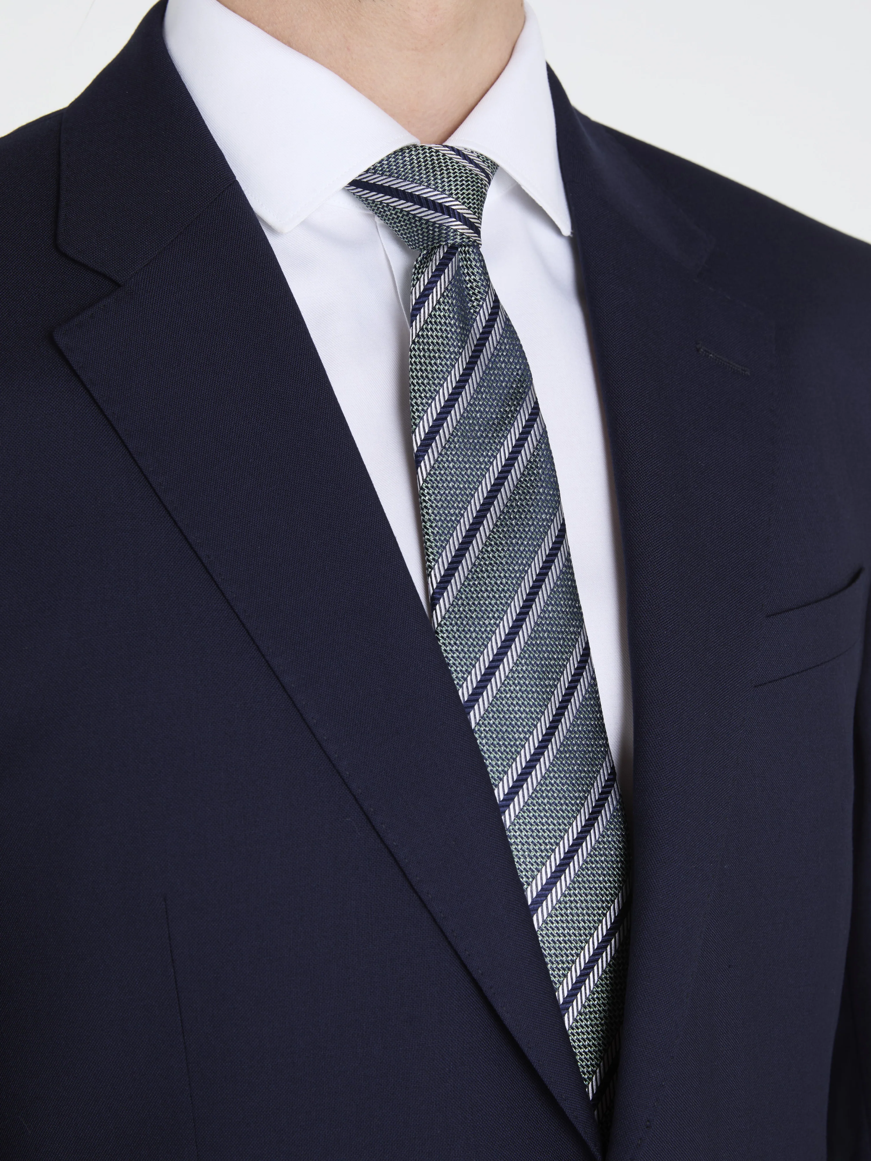 The Textured Stripe Tie - Image 2