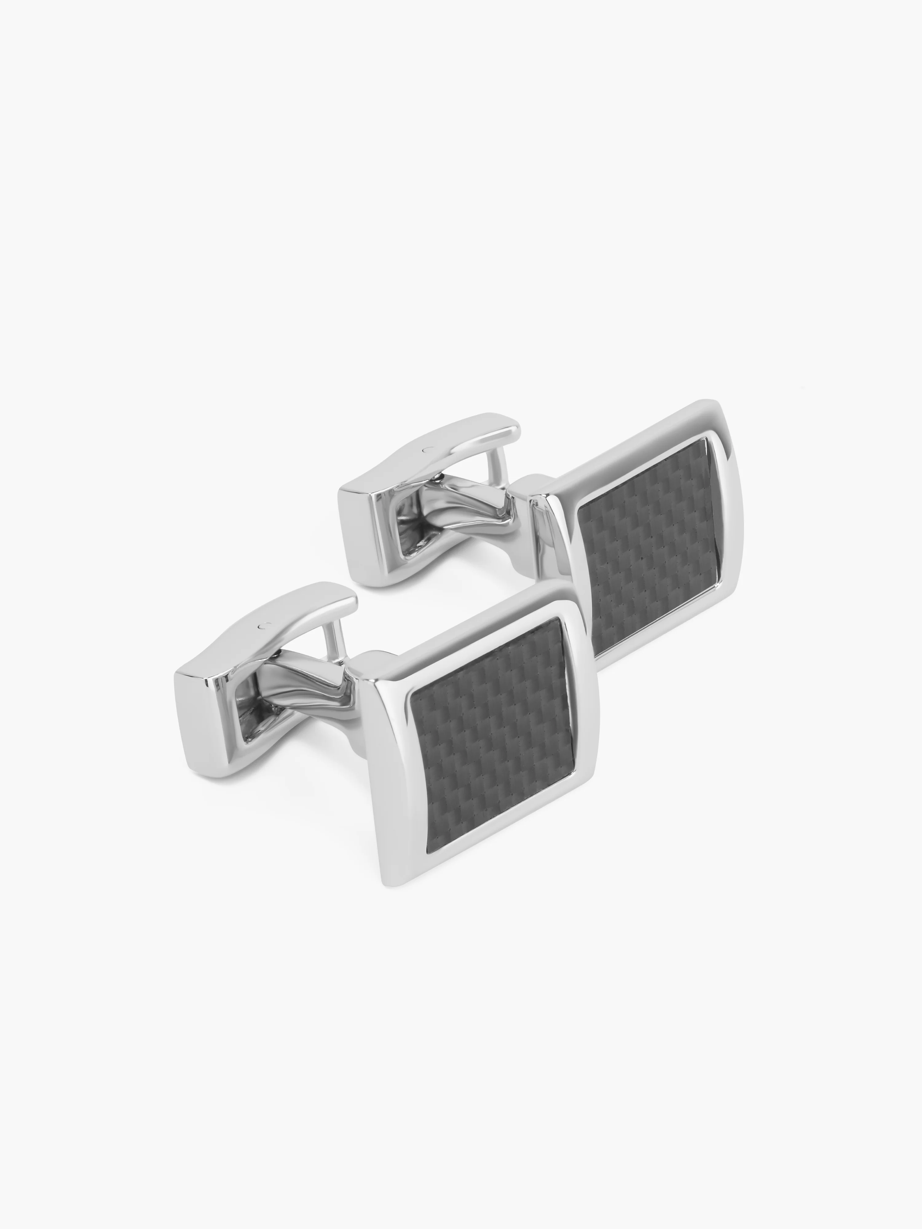 The Gunmetal Rectangle Cufflinks - Image 3