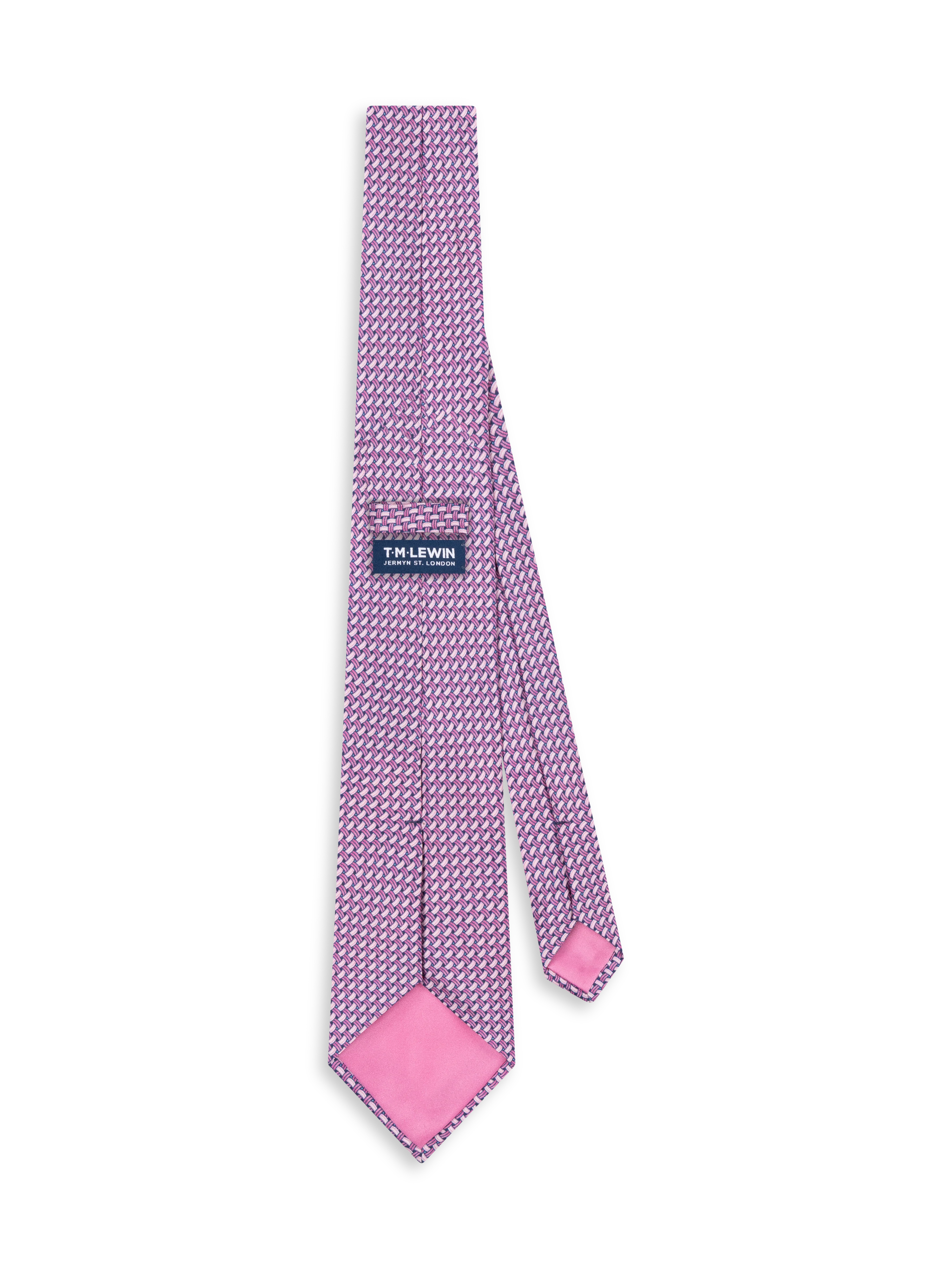 The Italian Crosshatch Print Tie - Image 2