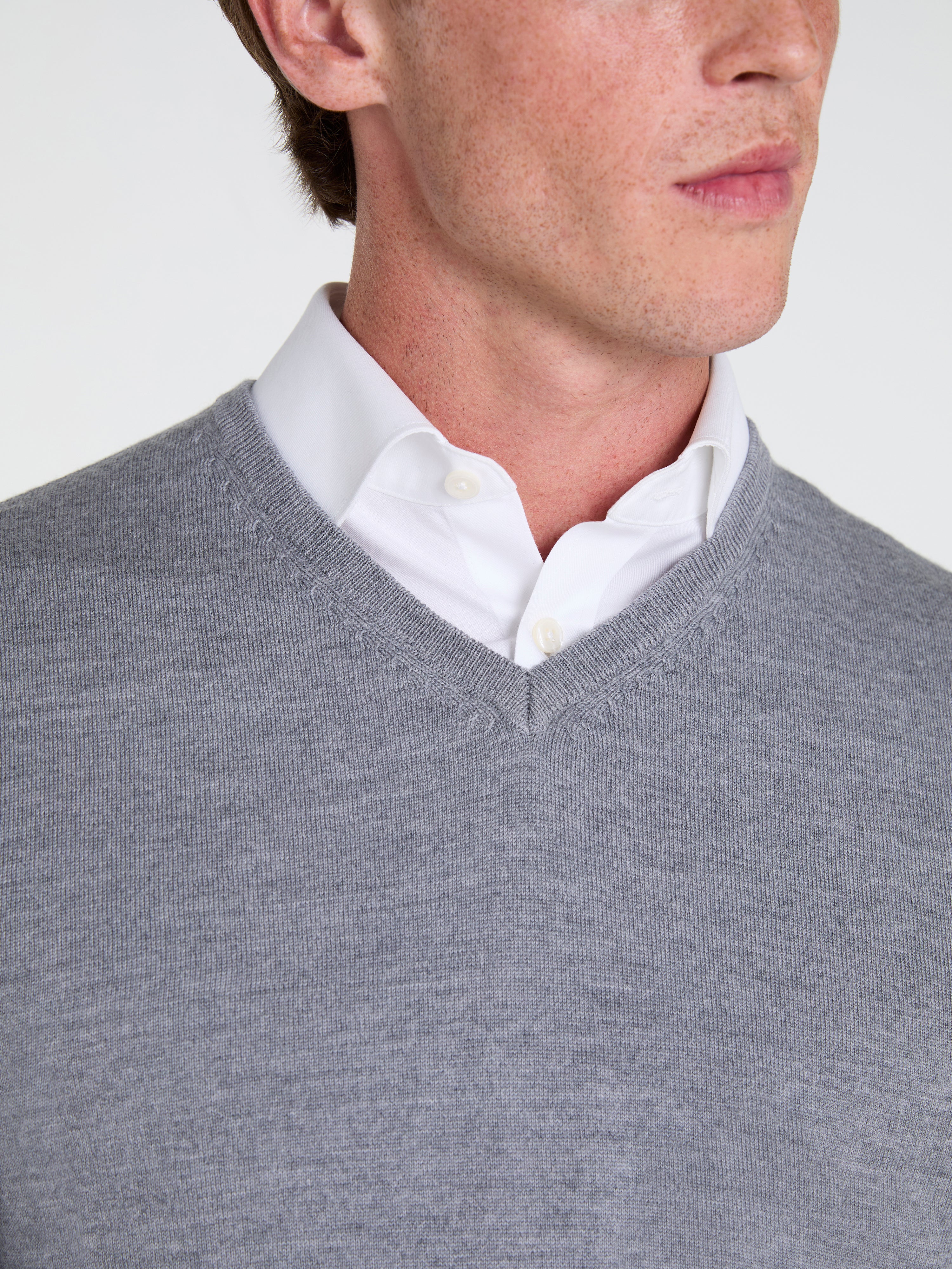 The Merino Wool V-Neck Jumper - Image 3