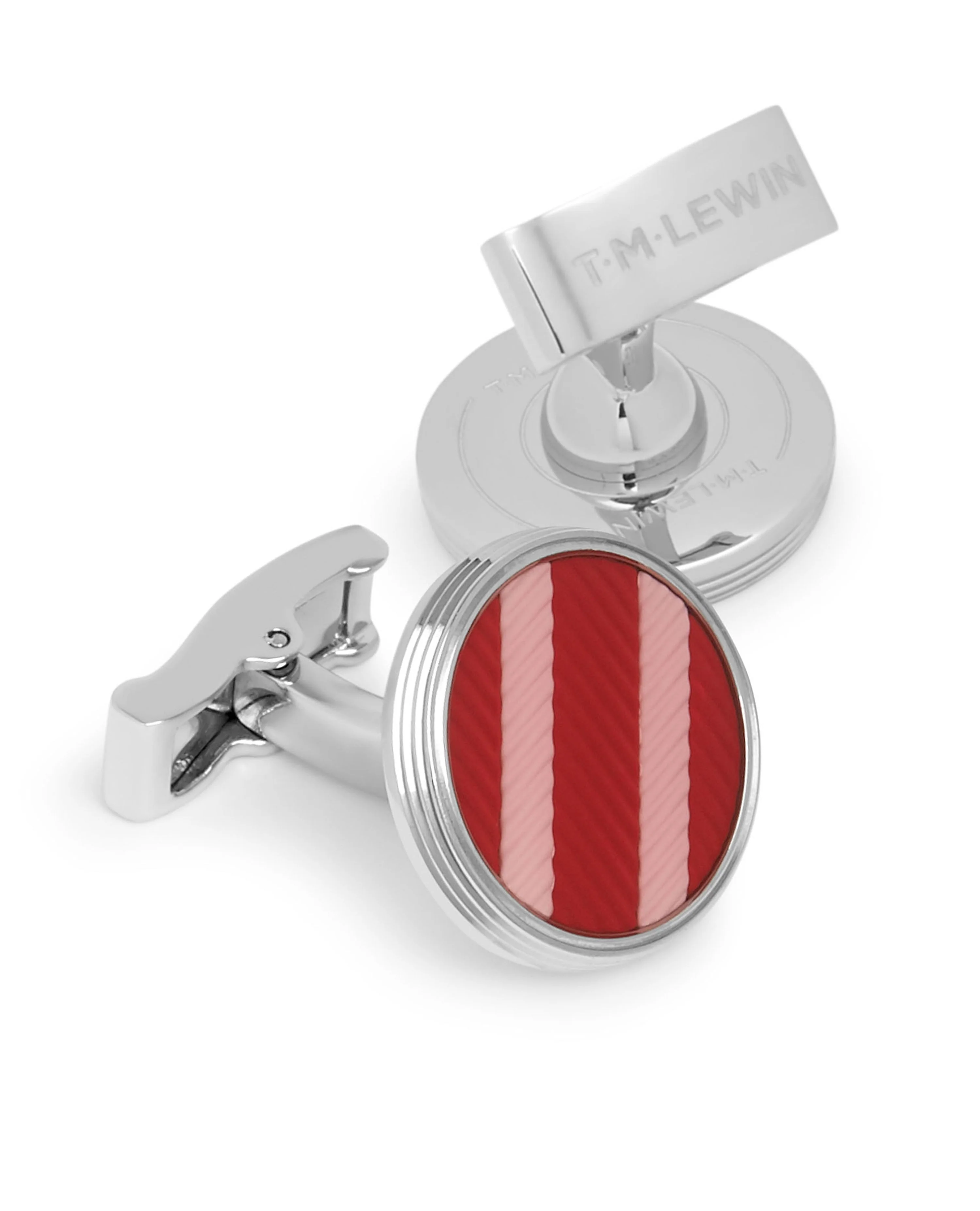 The Military Stripe Circle Cufflinks - Image 2