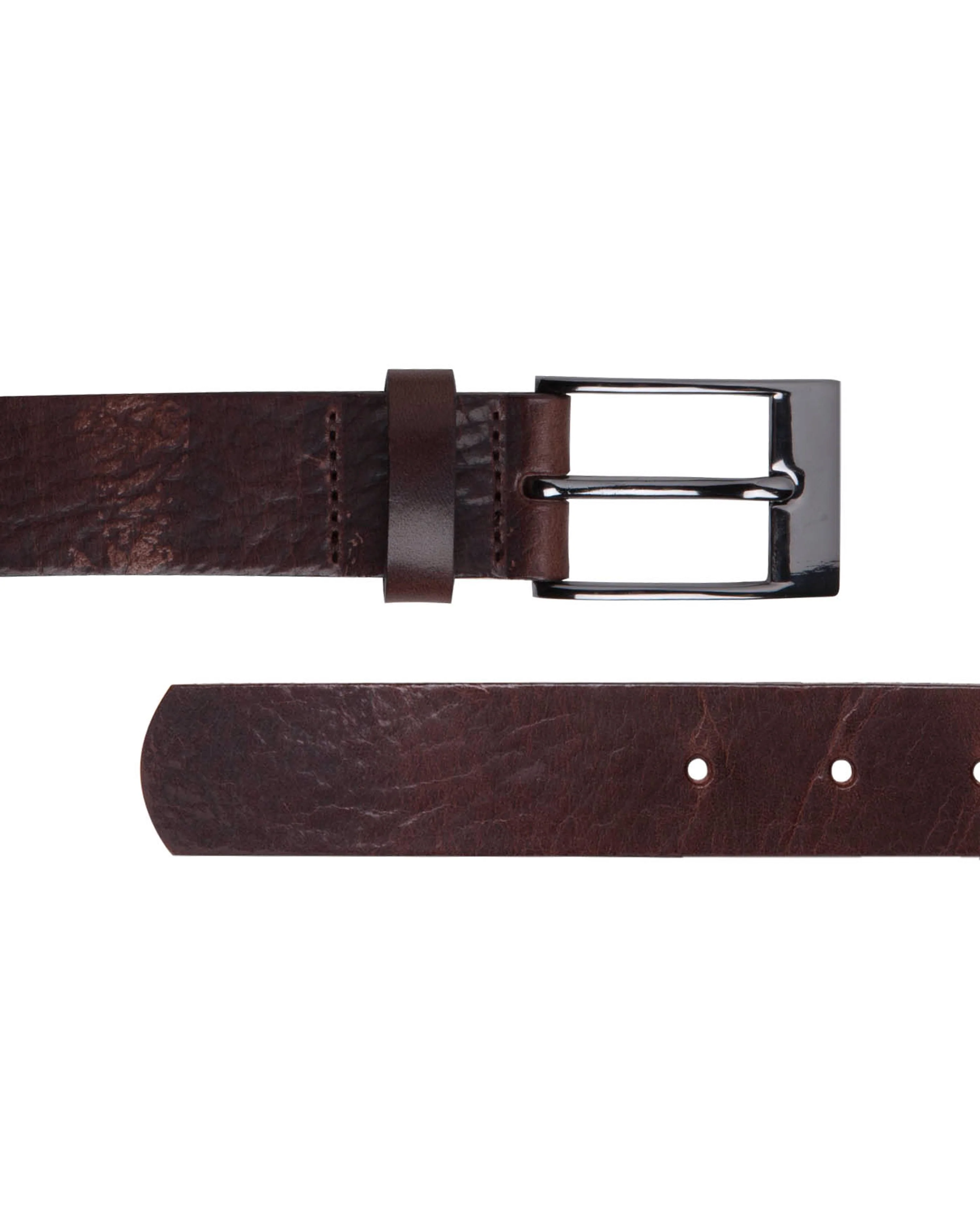 Made In England Brown Leather Belt - Image 2