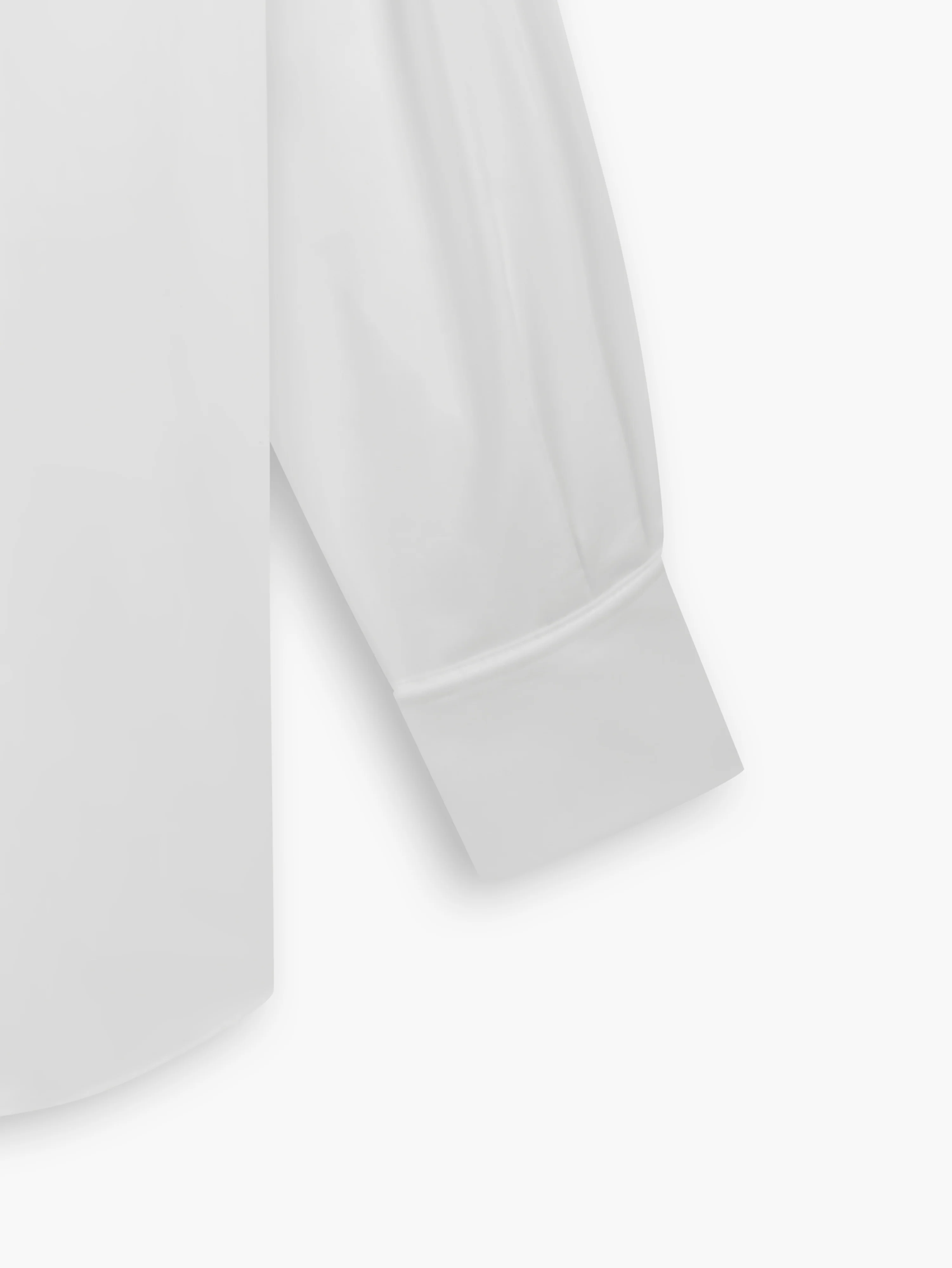 Max Performance White Twill Slim Fit Double Cuff Cutaway Collar Shirt - Image 3