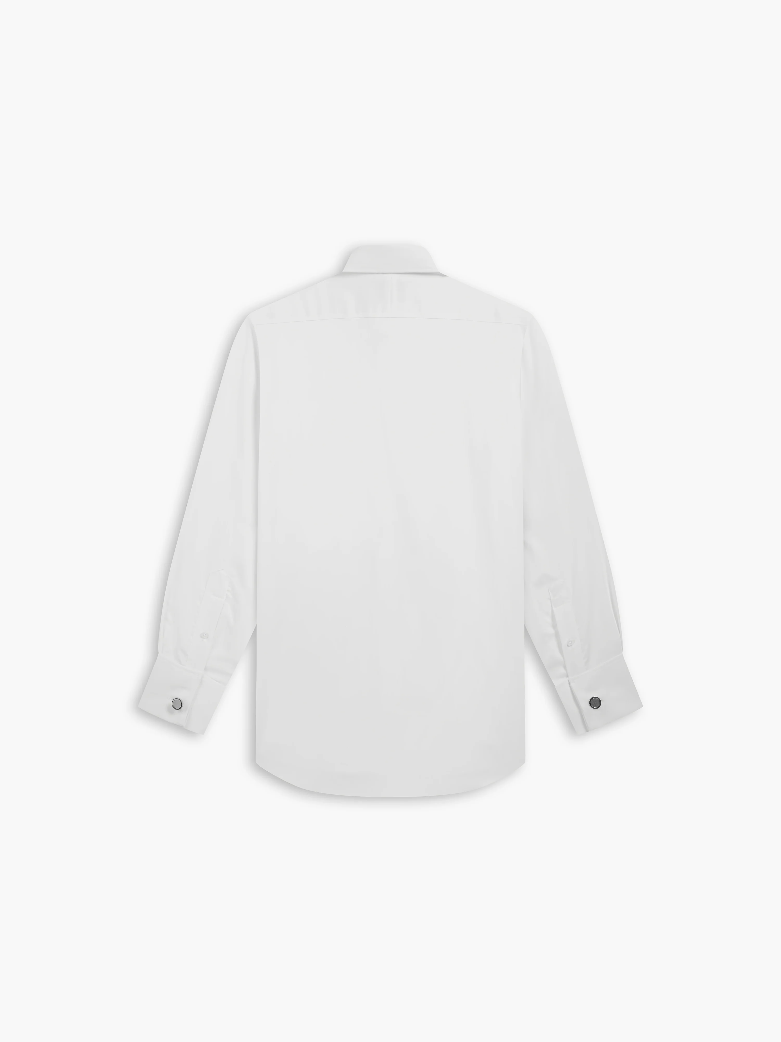 Max Performance White Twill Slim Fit Double Cuff Cutaway Collar Shirt - Image 4