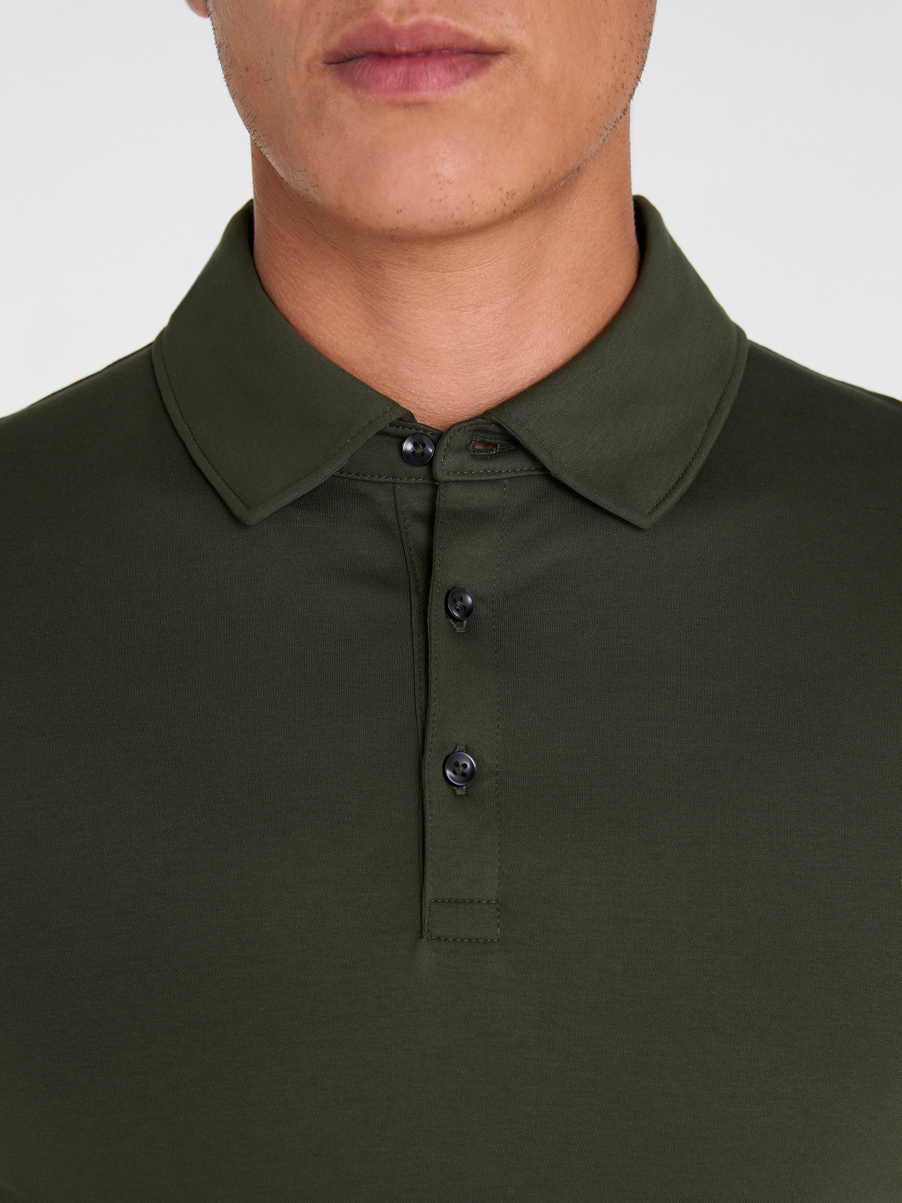The Long Sleeve Smart Jersey Polo - Image 3