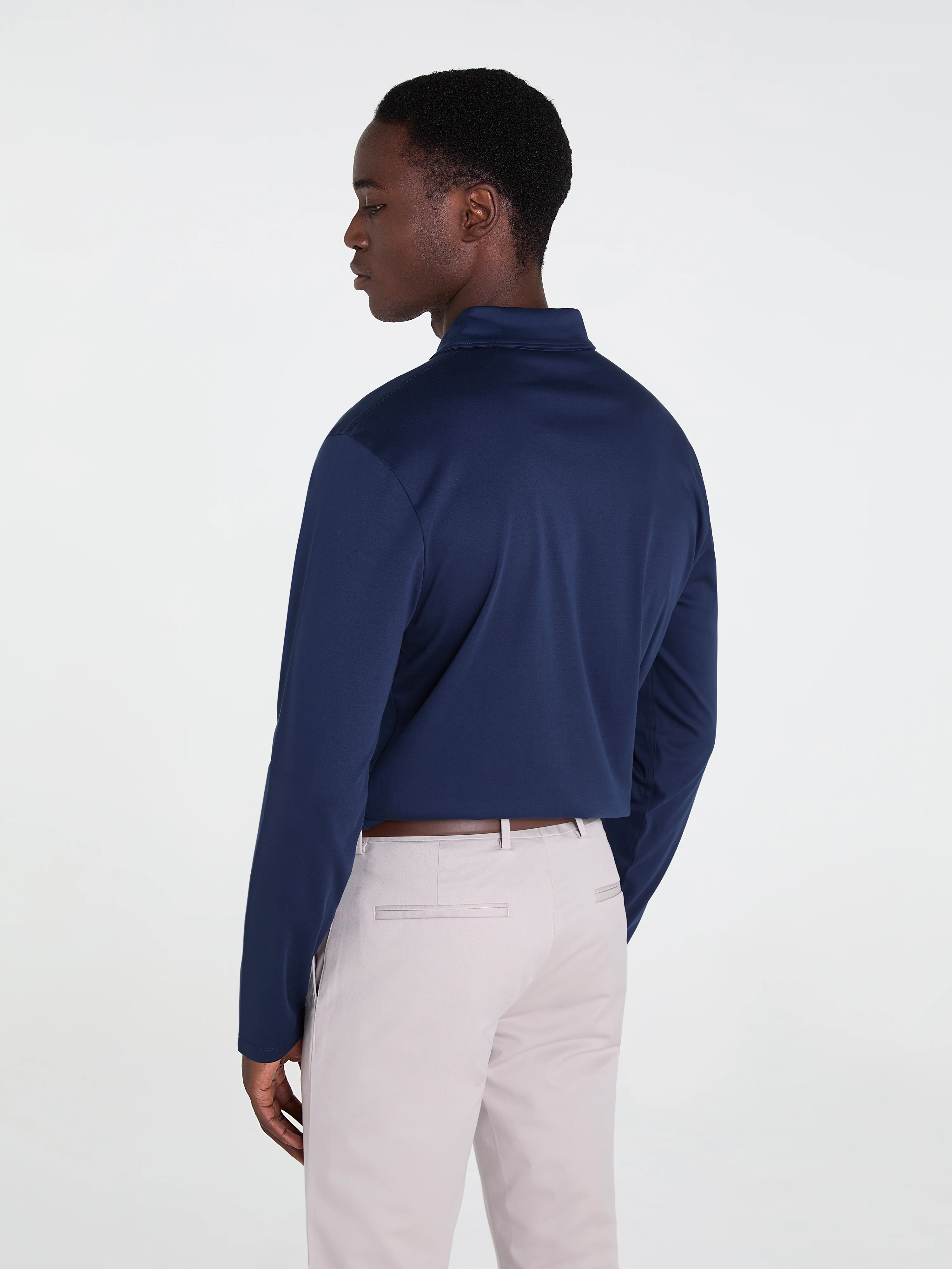 The Long Sleeve Smart Jersey Polo - Image 4