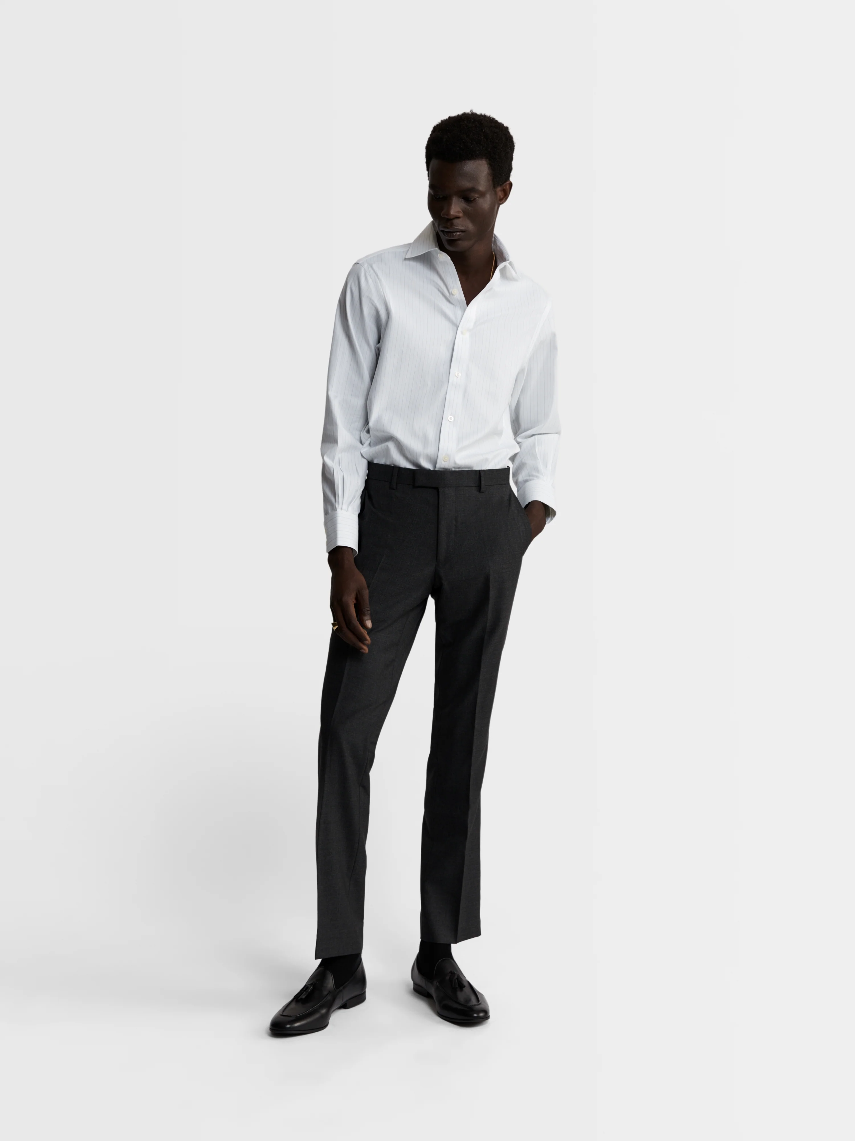 The Non-Iron Herringbone Shirt - Image 5