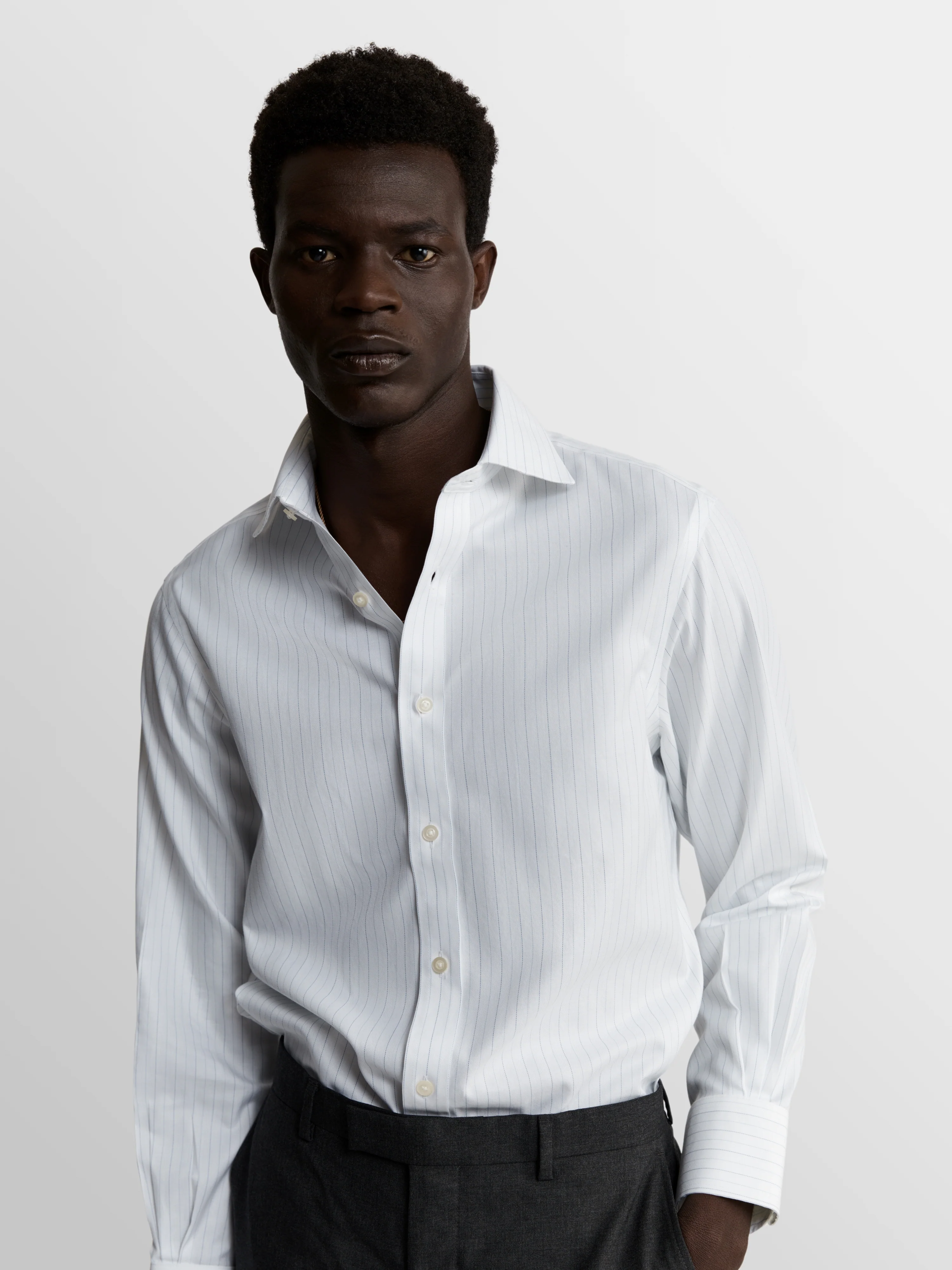 The Non-Iron Herringbone Shirt - Image 2
