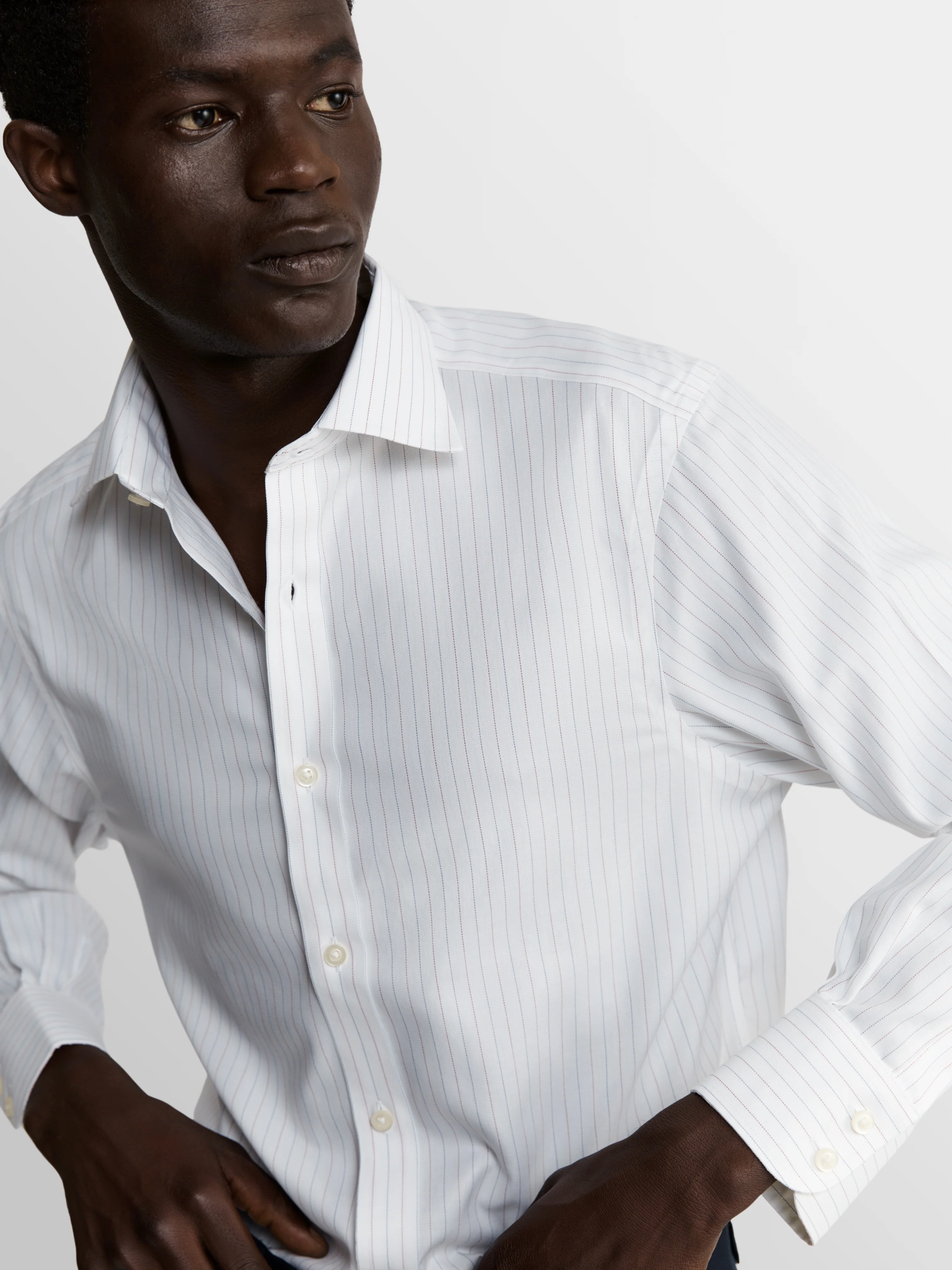The Non-Iron Herringbone Shirt - Image 2