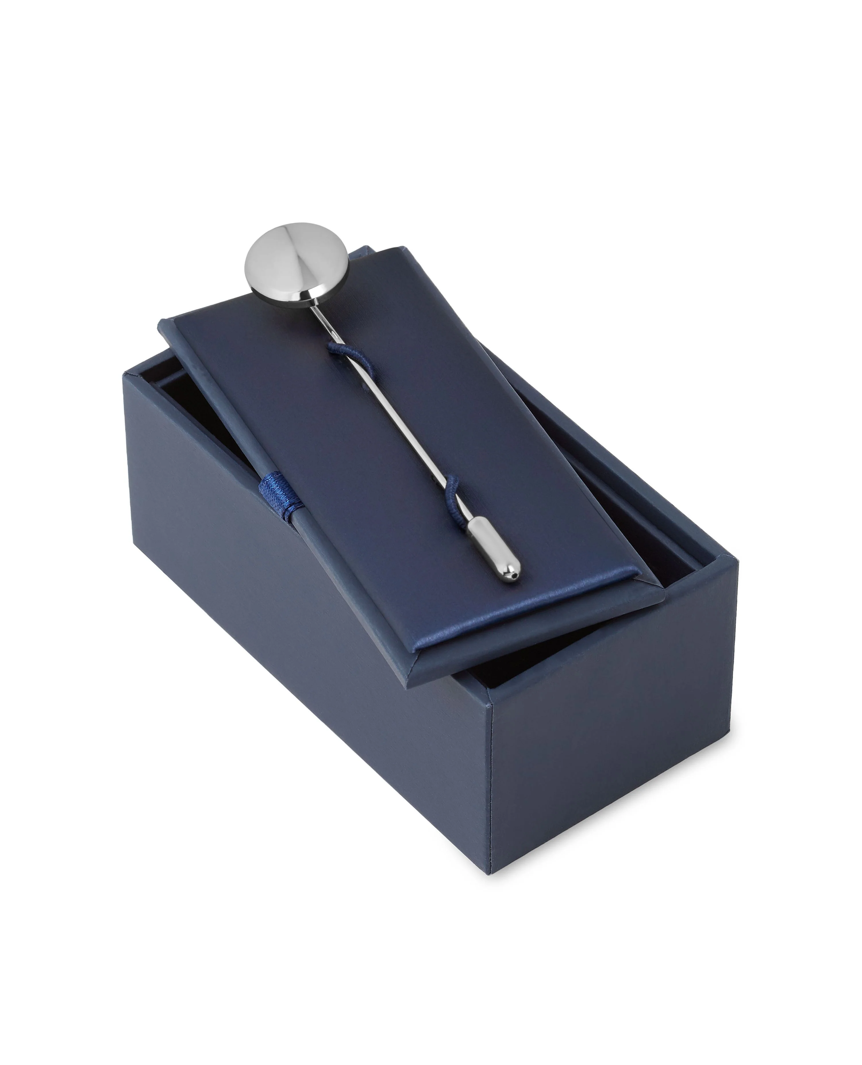 Silver Disc Lapel Pin - Image 3