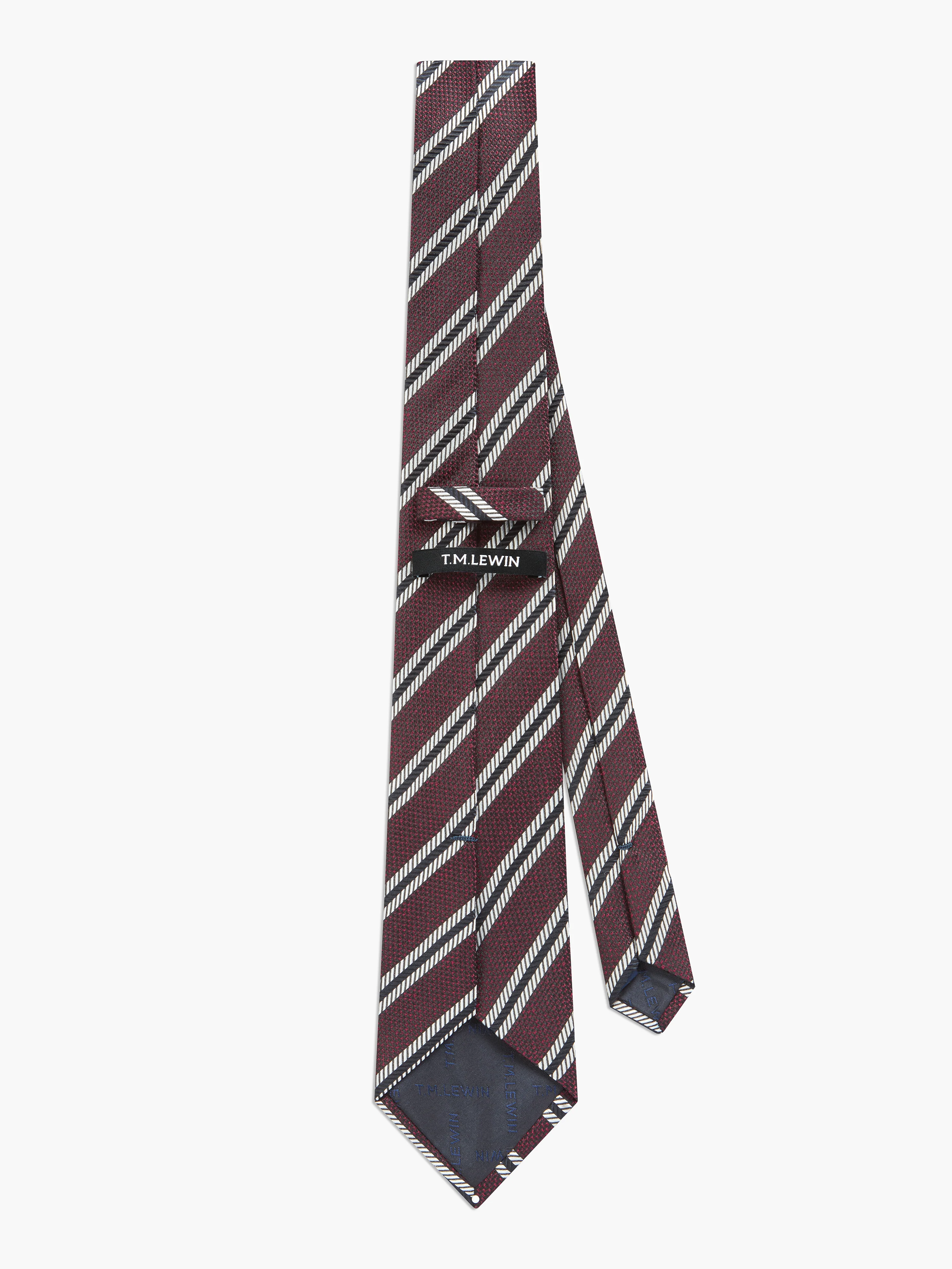 The Textured Stripe Tie - Image 2