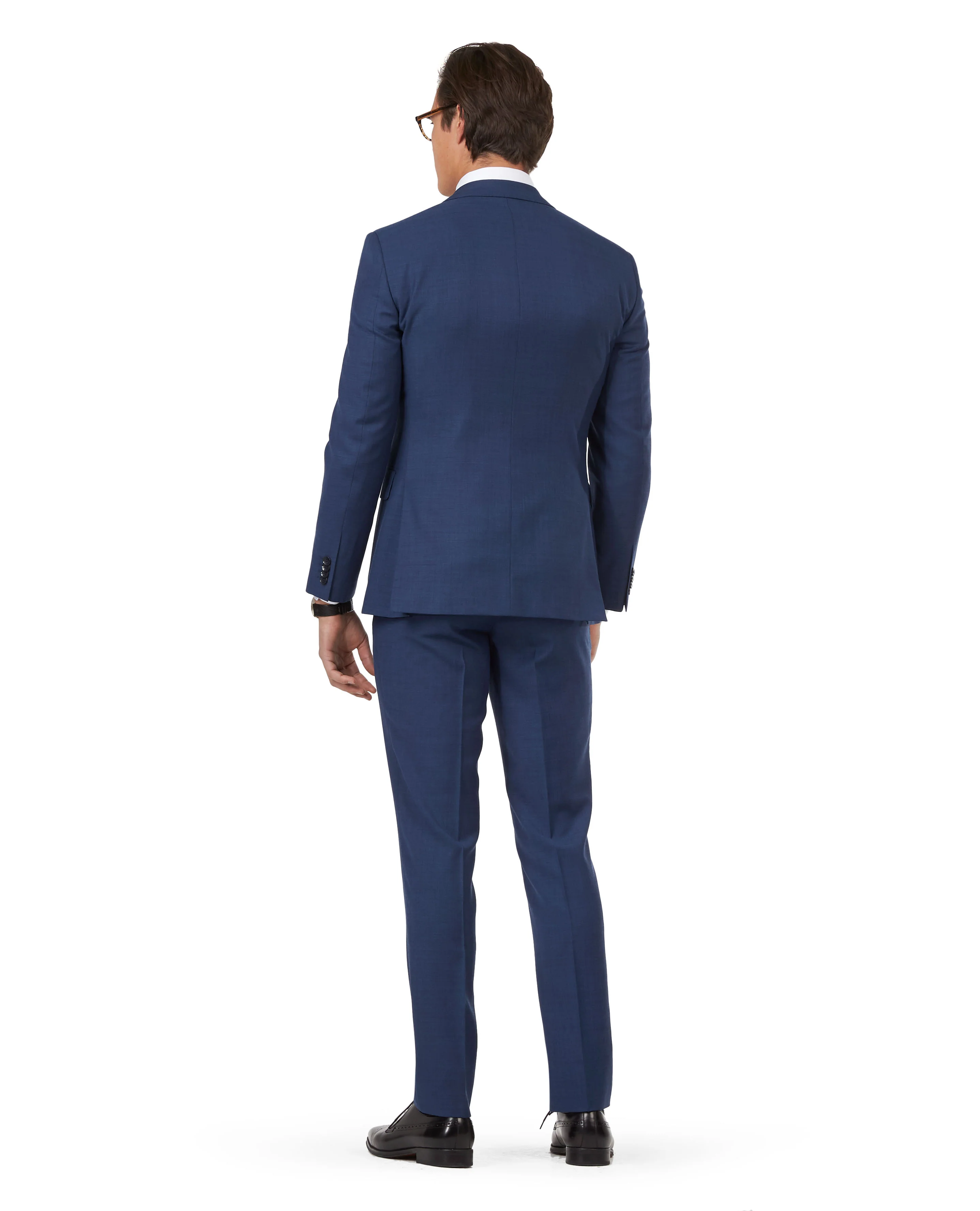The Islington Slim Fit Blue Semi Plain Jacket - Image 2