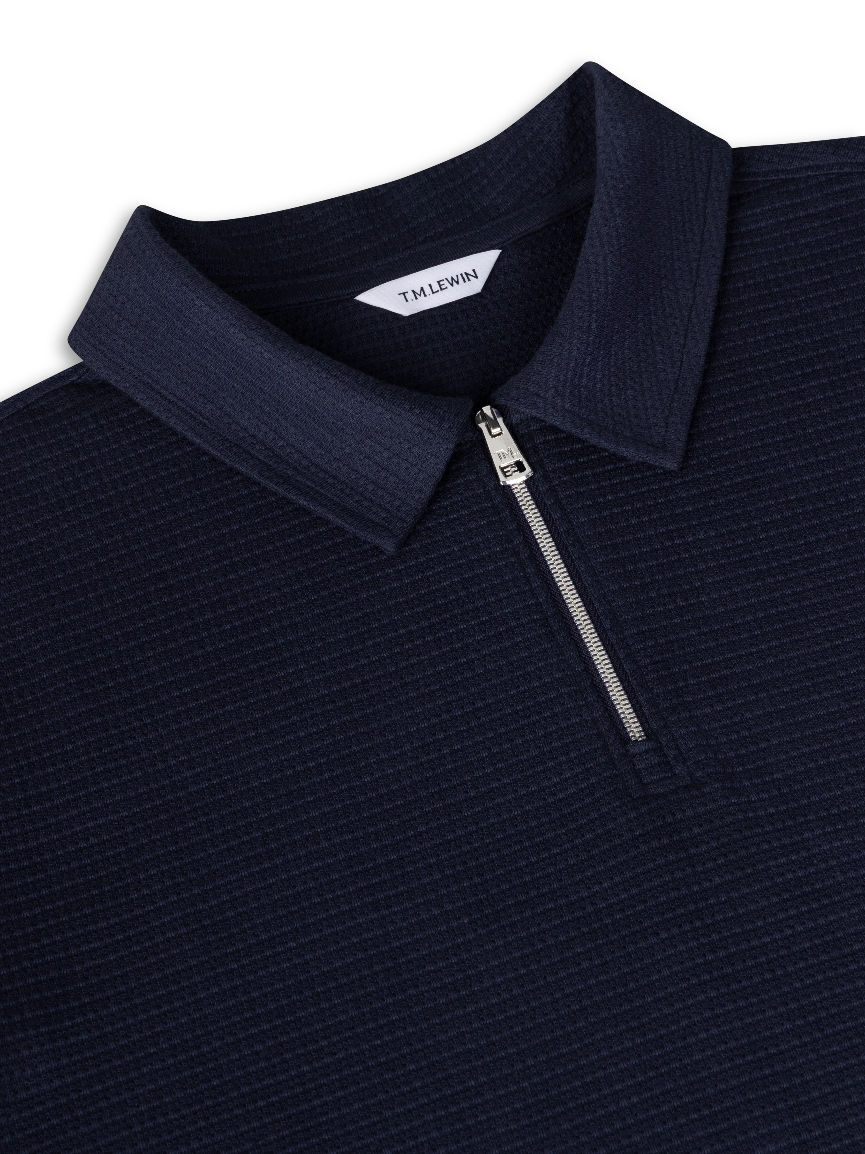 The Textured Zip-Neck Polo - Image 4