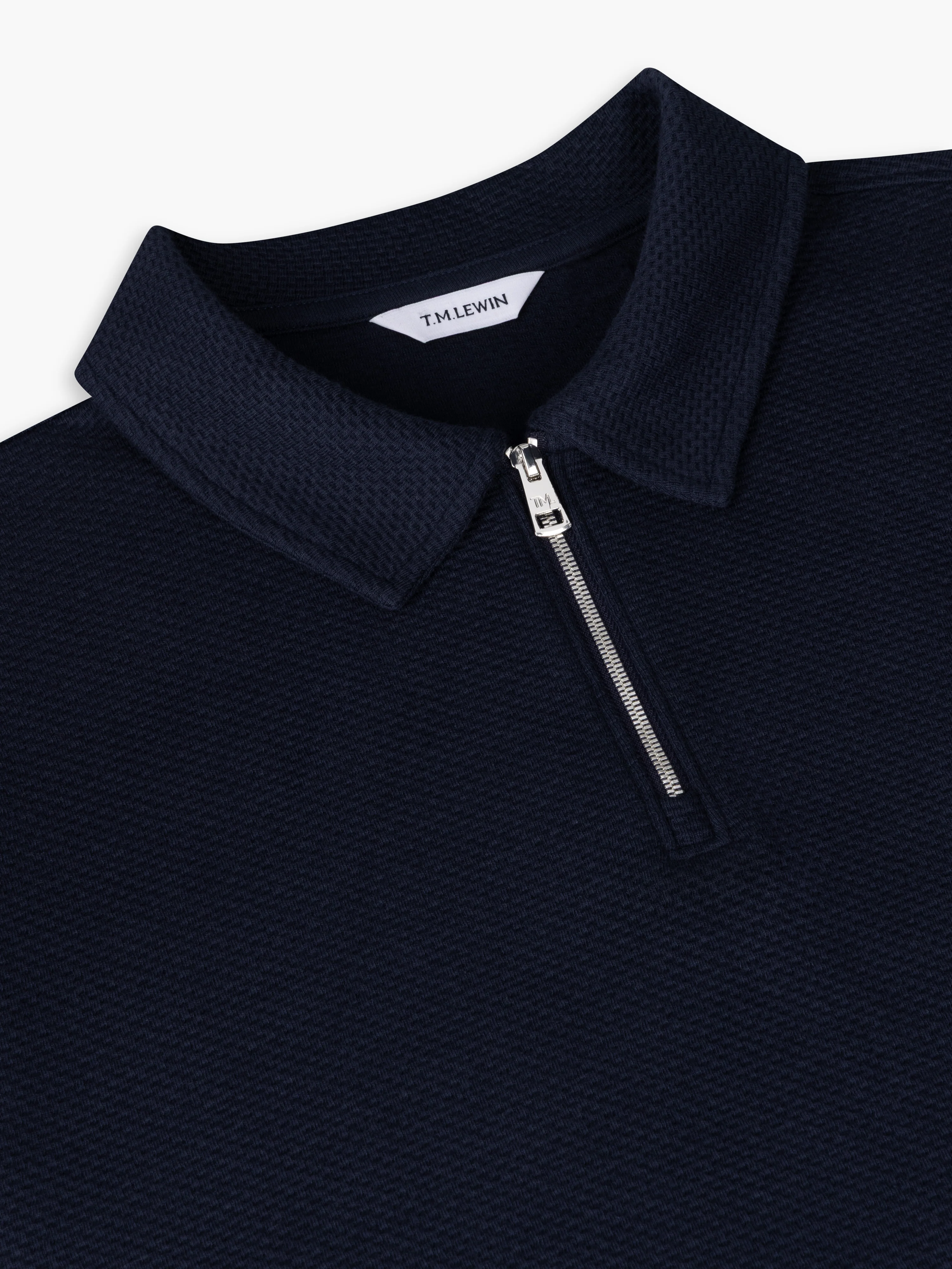 The Long Sleeve Waffle Polo - Image 2