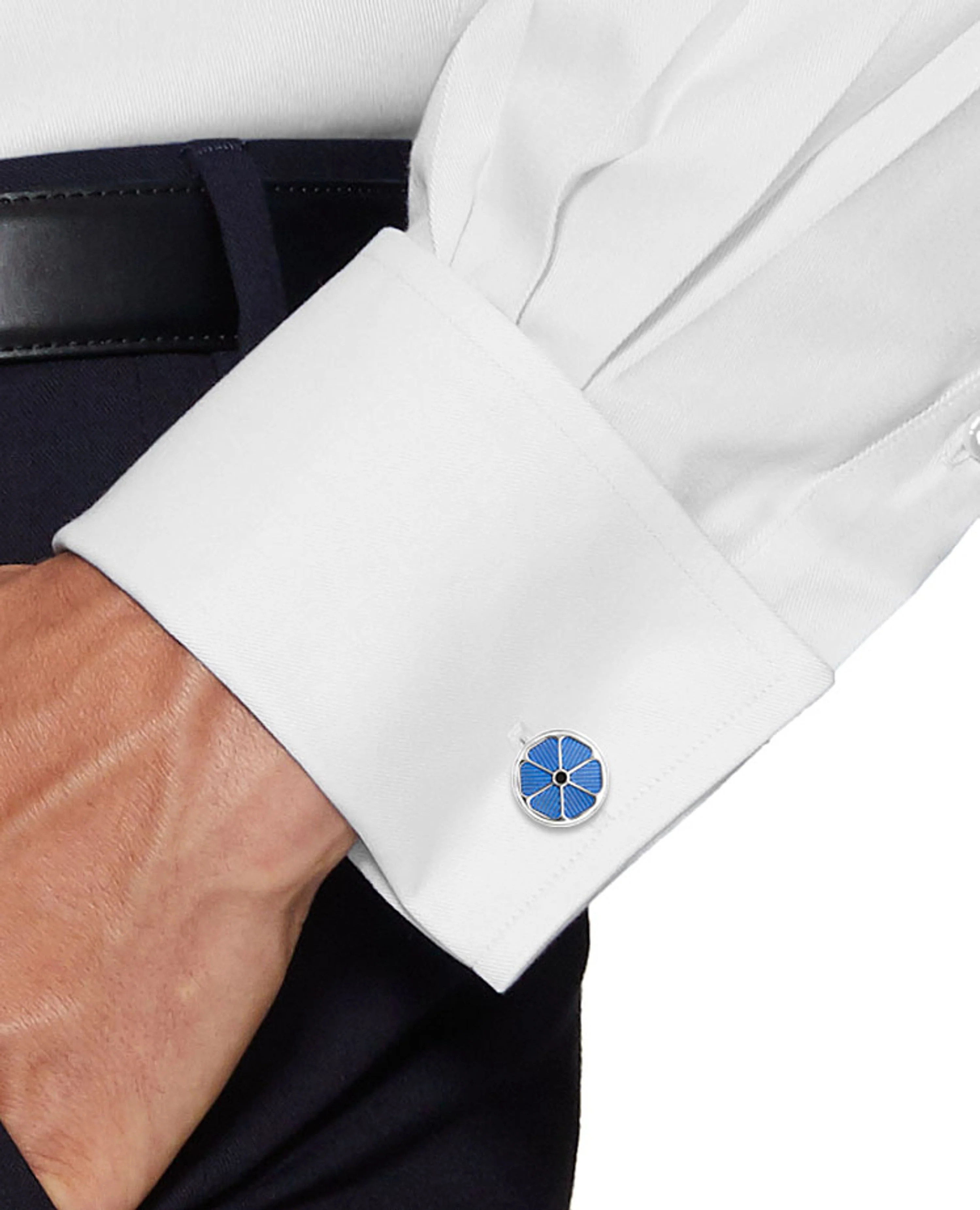 The Flower Round Cufflinks - Image 3